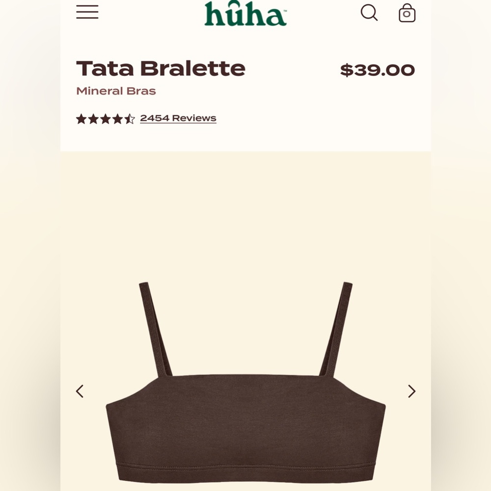 Bralette Brown Top